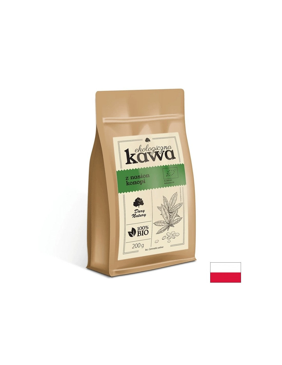 Organska kava semen konoplje, 200 g