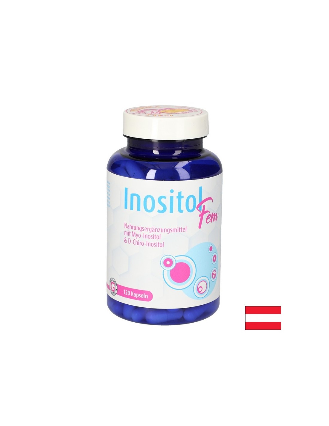 Hormonsko ravnovesje - inozitol za ženske + folna kislina in vitamin B6, 120 kapsul