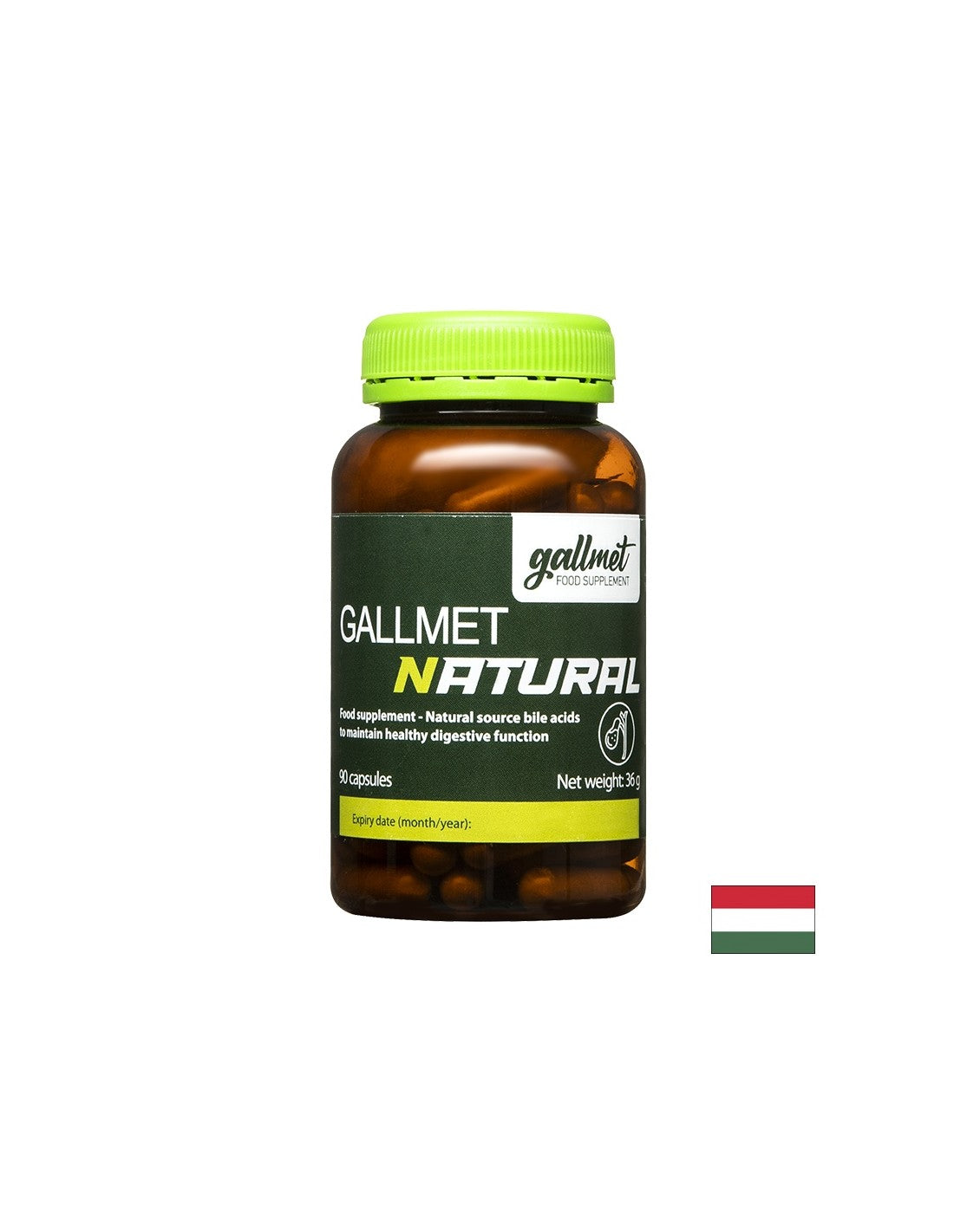Digestion - Ox bile 125 mg, 90 capsules GALLMED - Nutra Best Europe