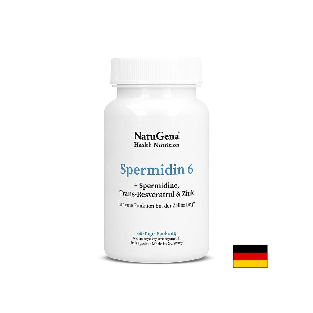 Celično zdravje - spermidin 6 (spermidin + trans -resveratrol in cink), 60 kapsul
