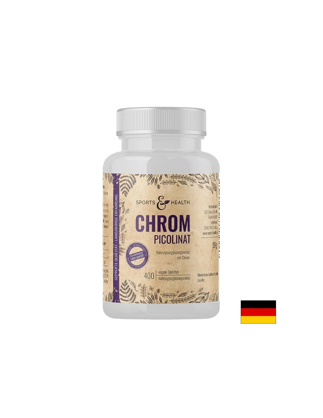 Teža in krvni sladkor - krom (picolinat), 200 µg x 400 tablet