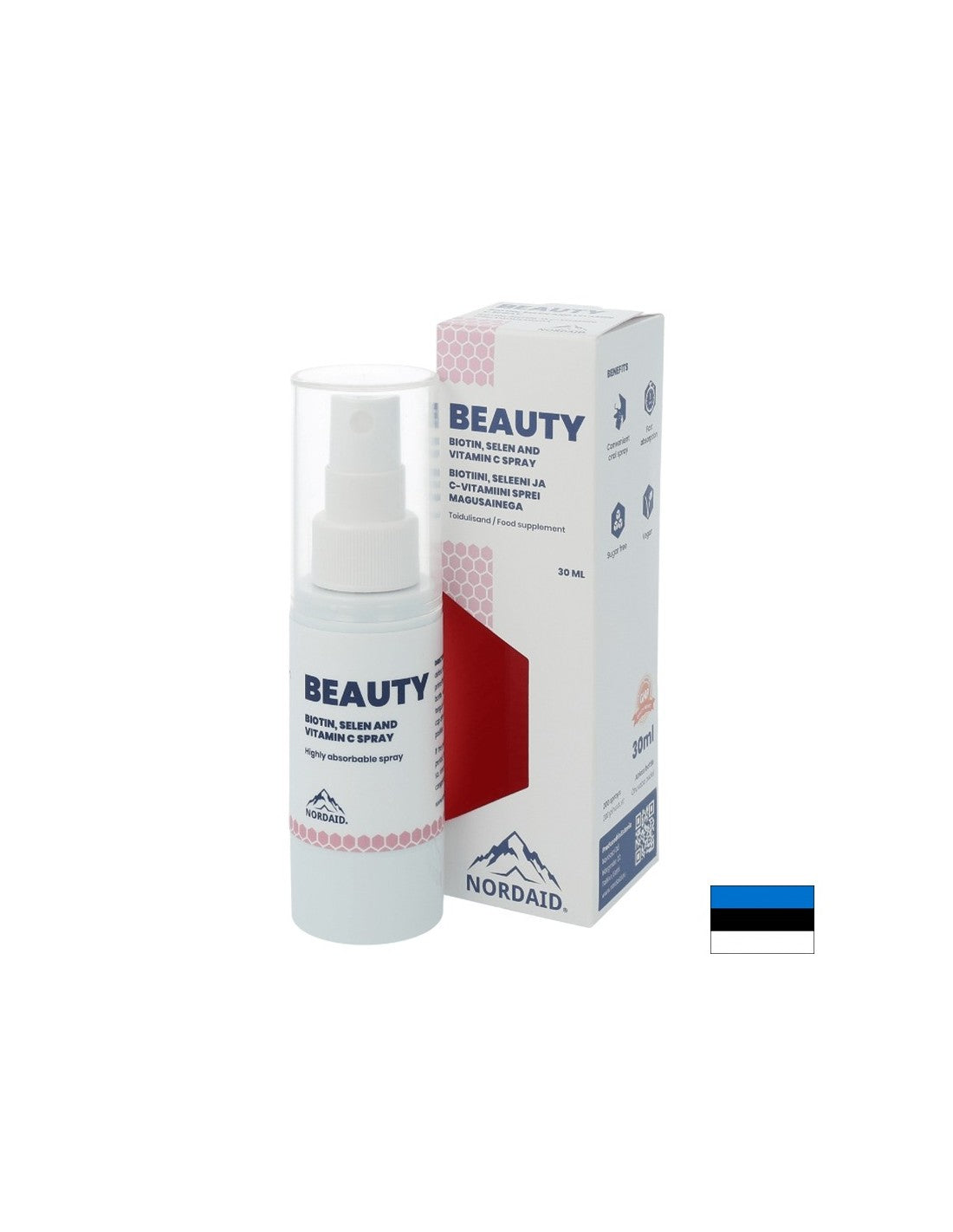 Lepotna formula z biotinom, selenom in vitaminom C - lasje, koža in nohti - razpršila za ust, 30 ml, 200 razpršila