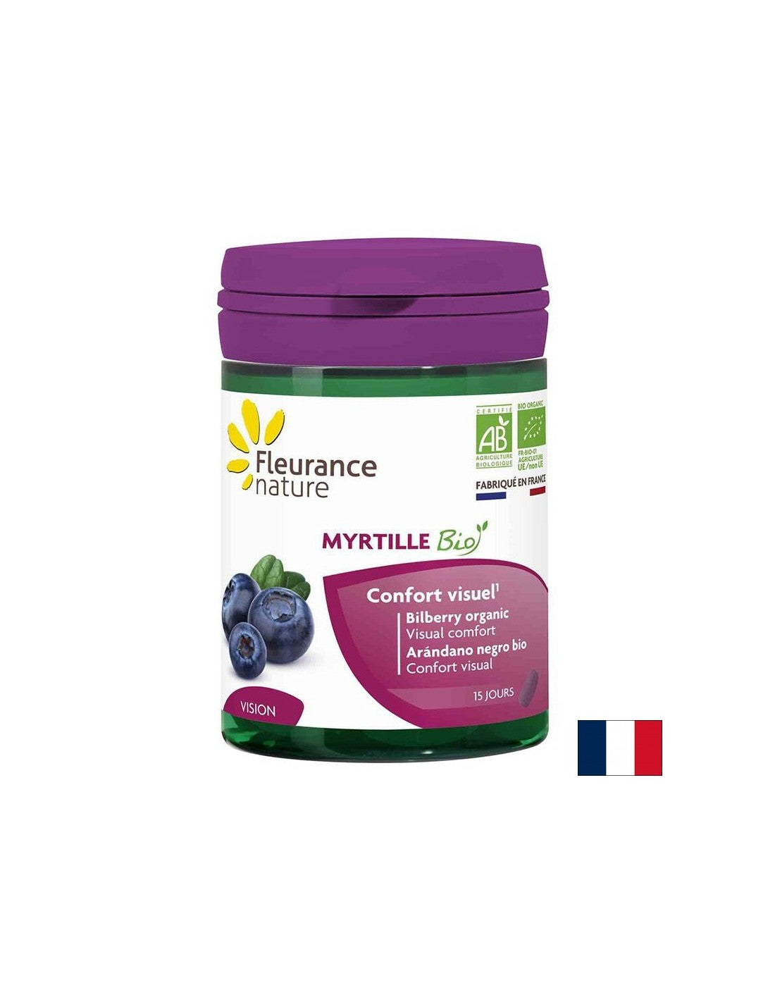 Cirkulacijski sistem in vid - borovnica, 1500 mg x 45 tablete