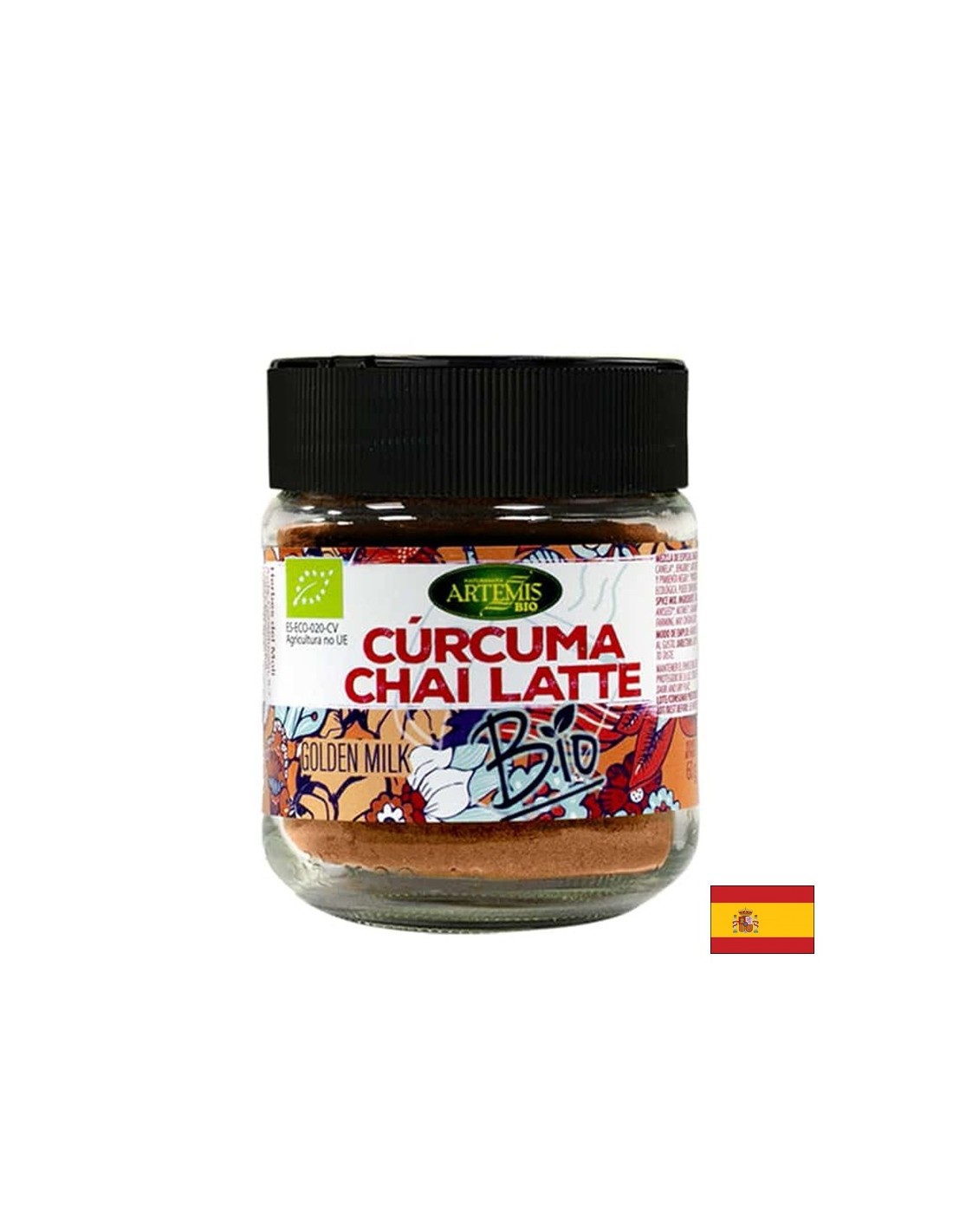Za aromatične pijače - zeliščna mešanica curcuma chai latte - s kurkumo, kardamomom in drugimi organskimi začimbami, 60 g, prašek