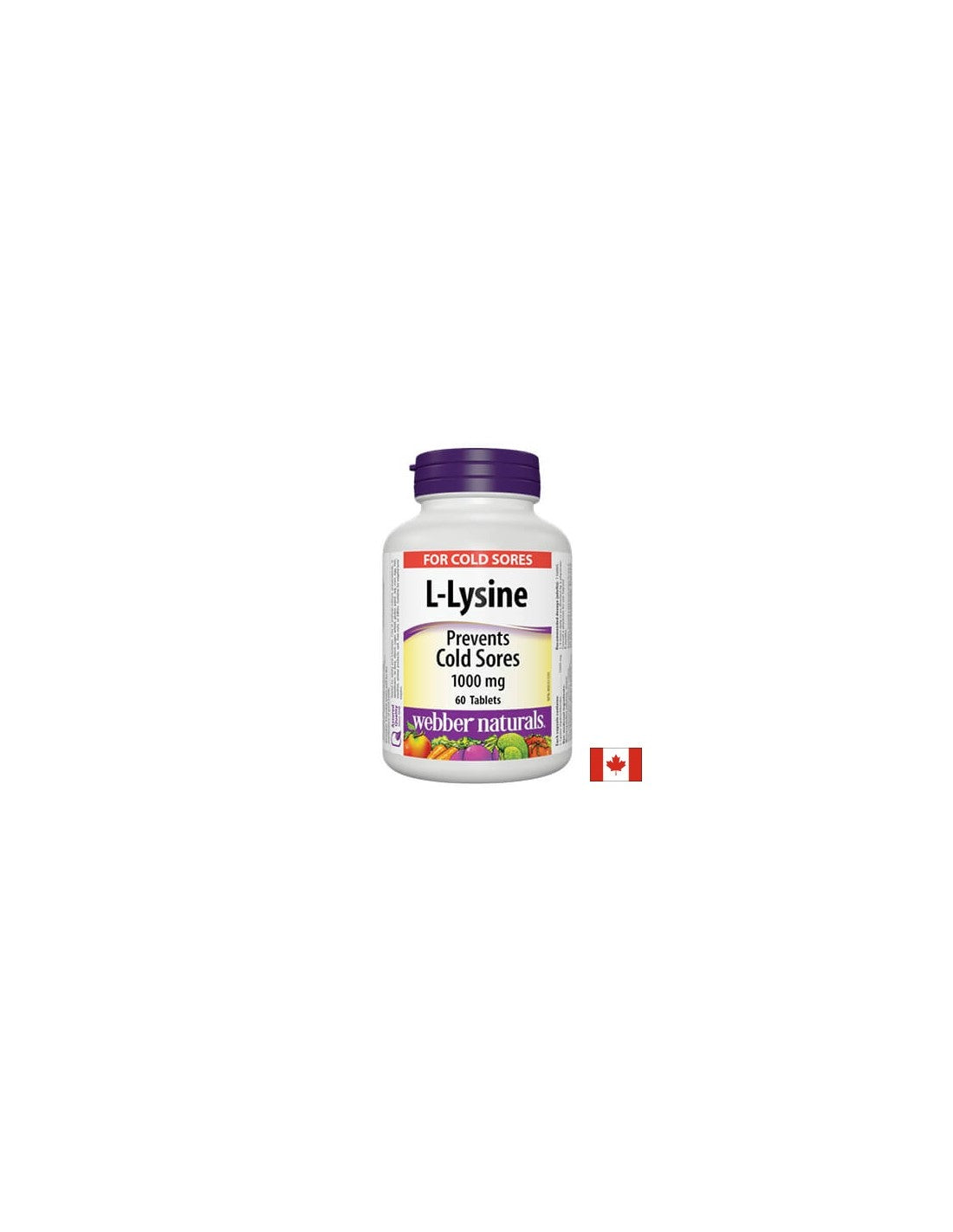 L-lizin/ L-lizin 1000 mg x 60 tablet <tc>Webber Naturals</tc>