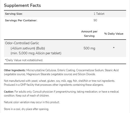 Česen 5000 | Nadzorovani vonj - 90 tablet