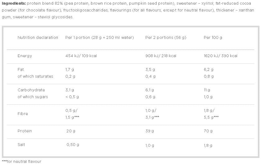 Veggie proteinski kompleks / vegan - 500 gramov