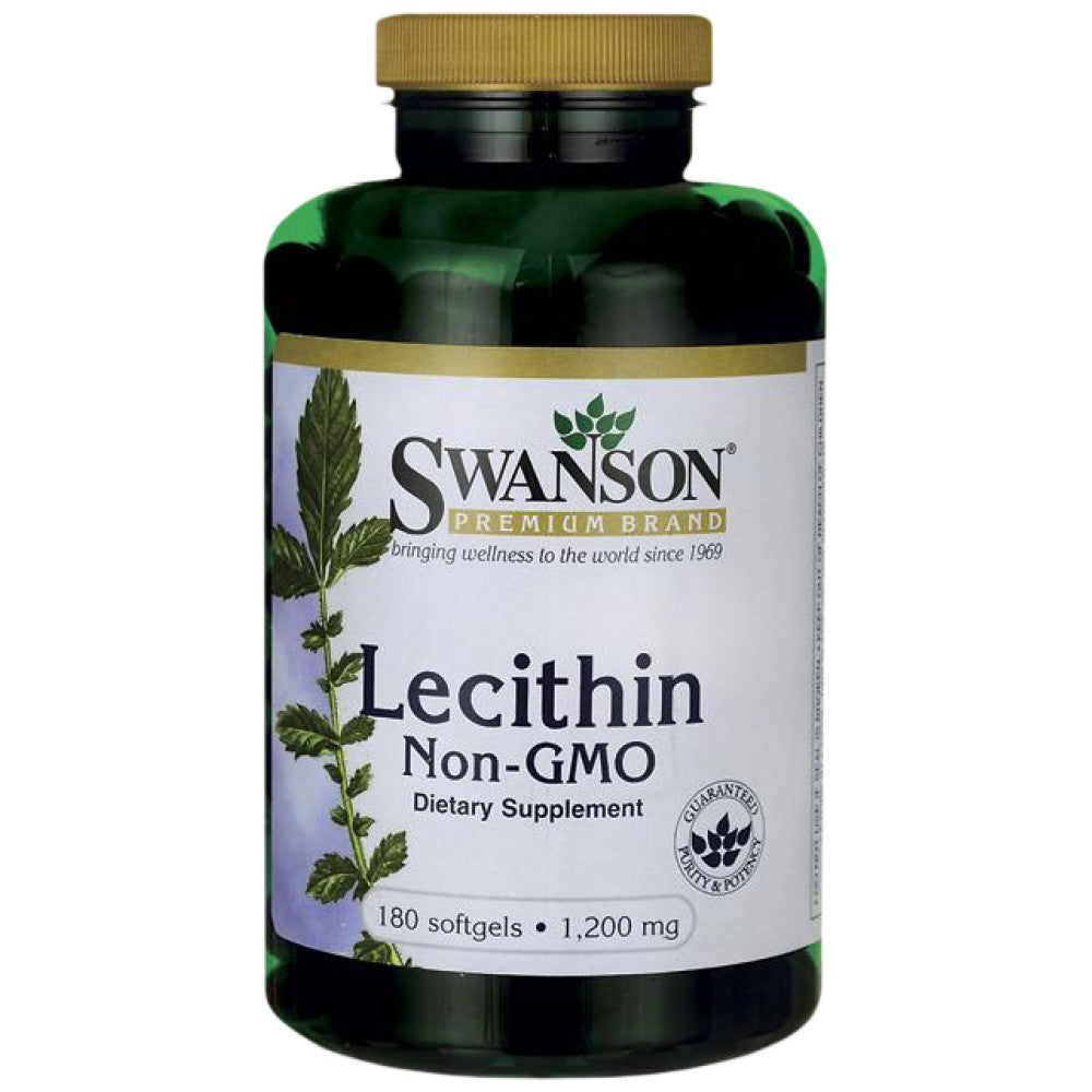 Lecitin Non-GMO 1200 mg 180 gel kapsul