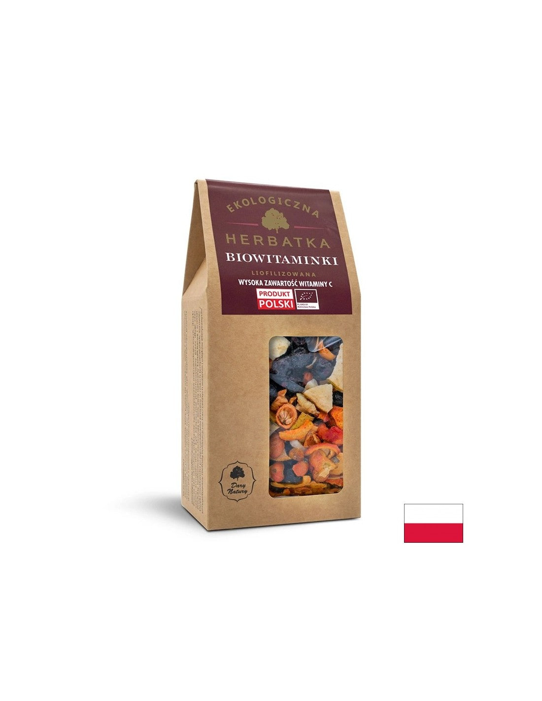 Lyophilized tea from fruits and herbs Bio, 80 g Dary Natury - Nutra Best Europe