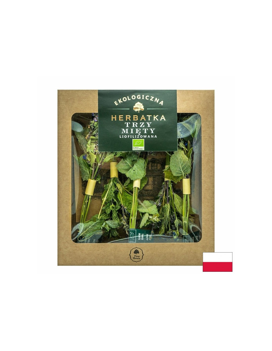 Lyophilized tea of three types of mint Bio, 5 sticks x 1.5 g Dary Natury - Nutra Best Europe