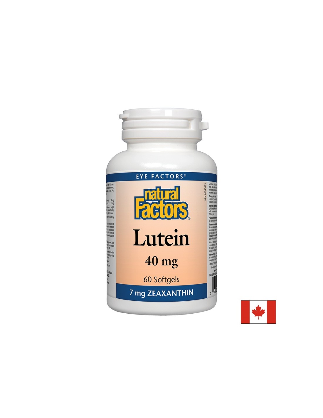 Lutein/ lutein 40 mg + zeaksantin x 60 mehkih kapsul <tc>Natural Factors</tc>