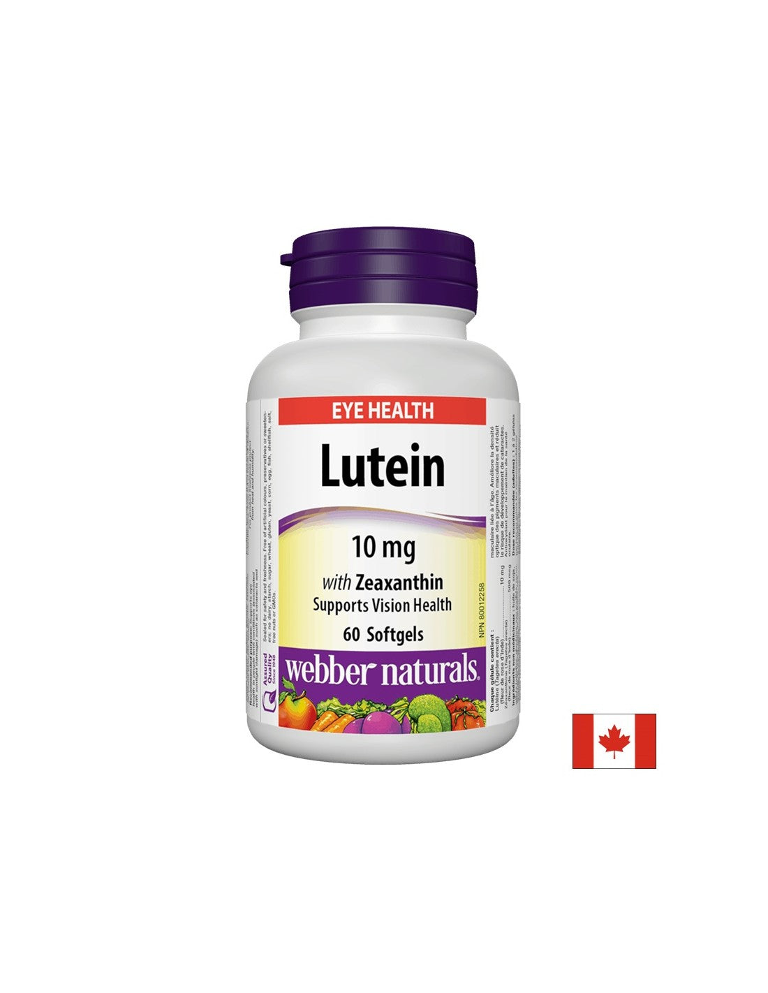Lutein z zeaksantinom 10 mg, 60 kapsul softgela
