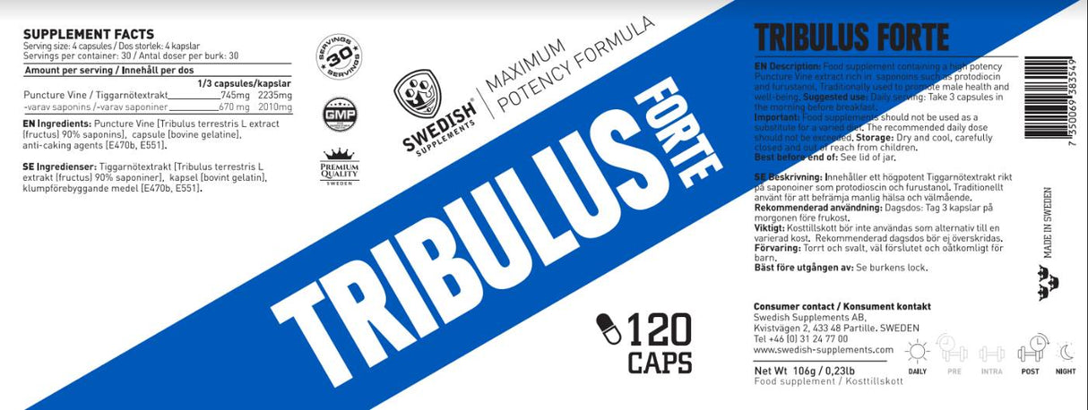 Tribulus Forte - 120 kapsul