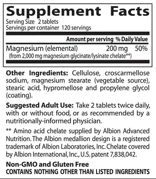 Najboljši visoki absorpciji 100% kelirani magnezij - 240 tablet