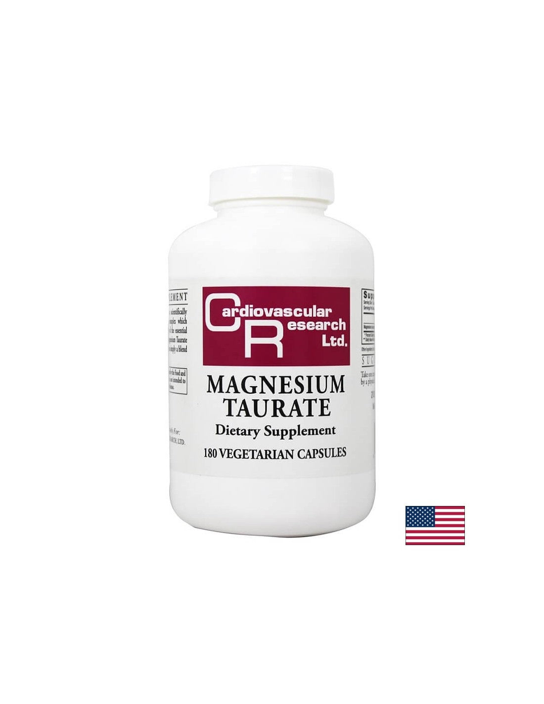 Magnezij (Taurate) - živčni sistem, srčno -žilno delovanje, zdravje mišic, 180 kapsul