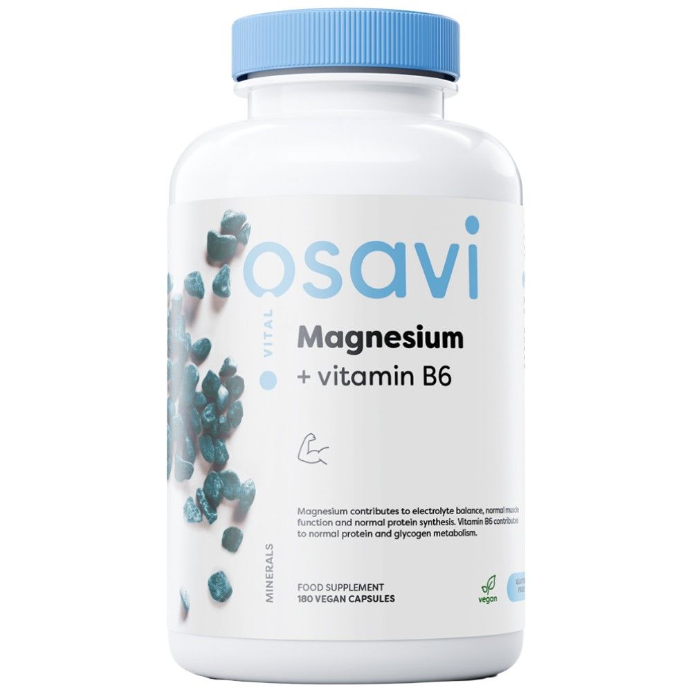 Magnezijev citrat + vitamin B6 - 180 kapsul