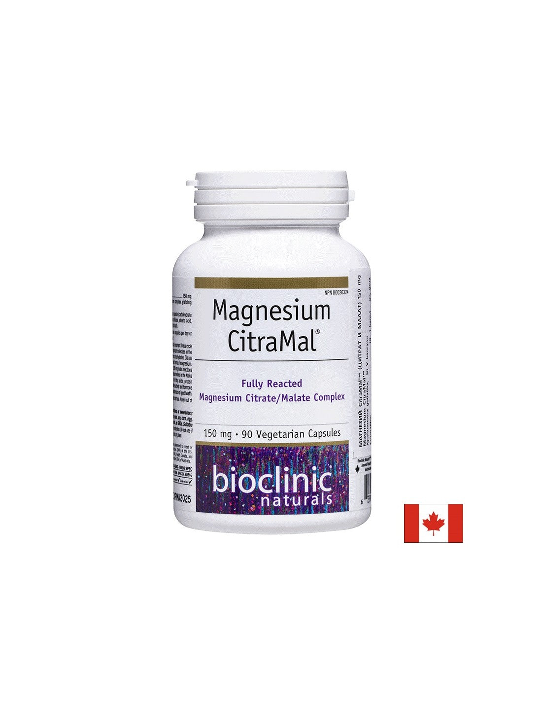 Magnesium CitraMal™/ Magnezij (citrat in malat) 150 mg x 90 kapsul <tc>Natural Factors</tc>