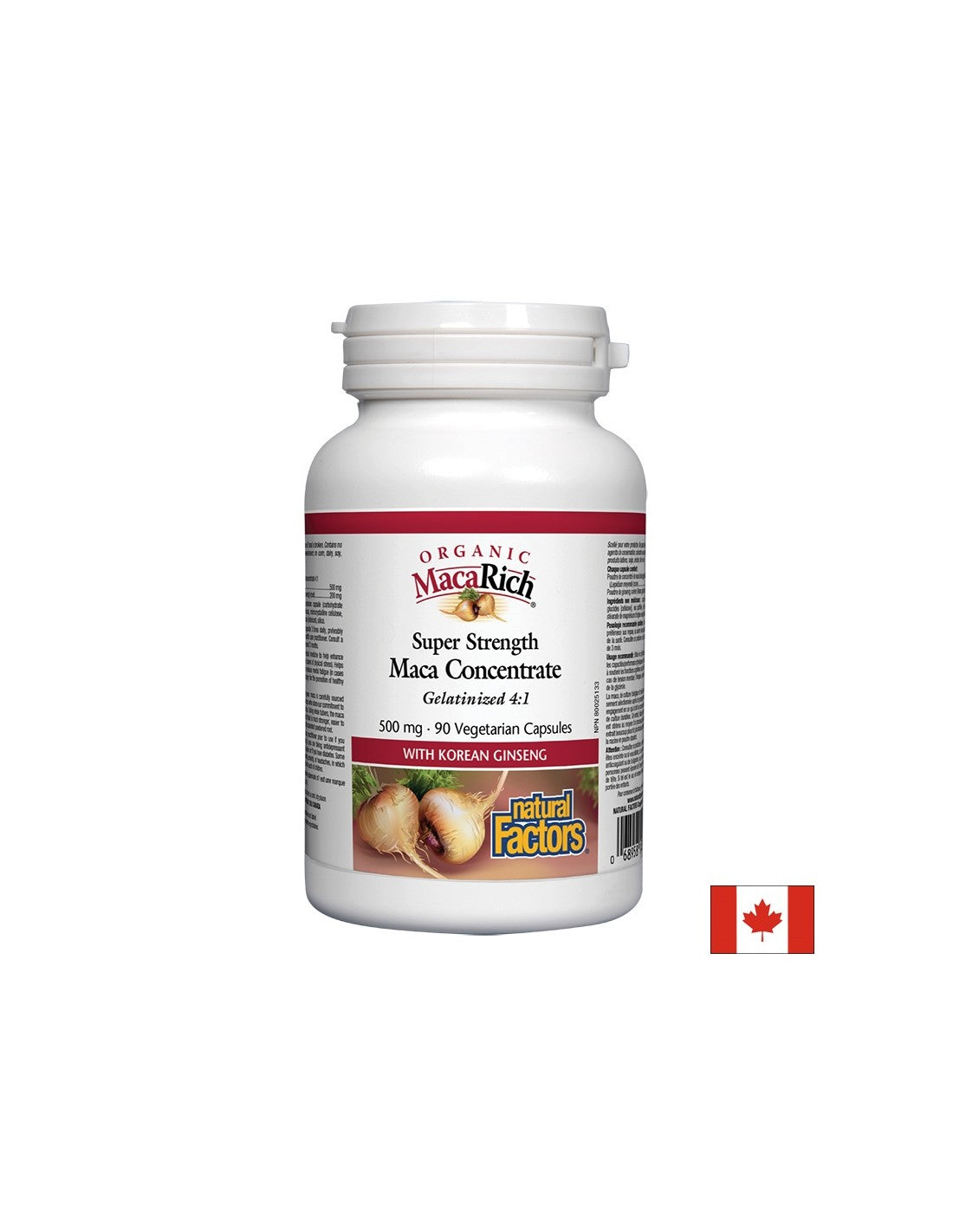 Macarich® Organic Maca Concentrat 4: 1/ maca 500 mg x 90 kapsul