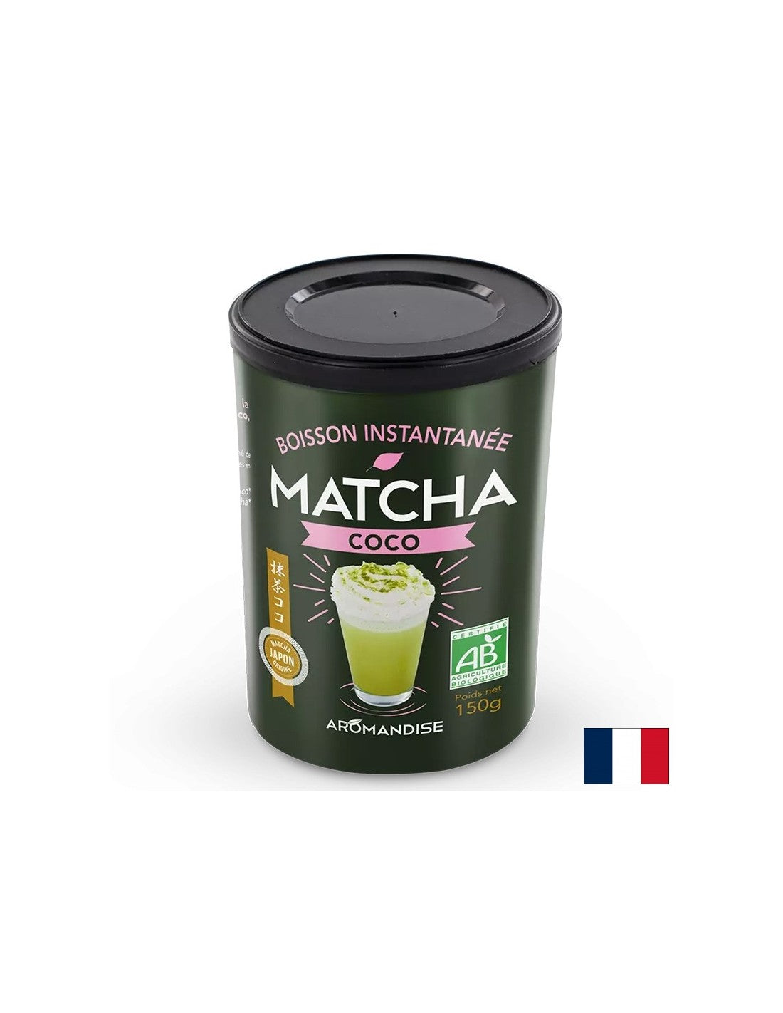 Matcha in kokosovo mleko - tonično pijačo, 150 g, prah