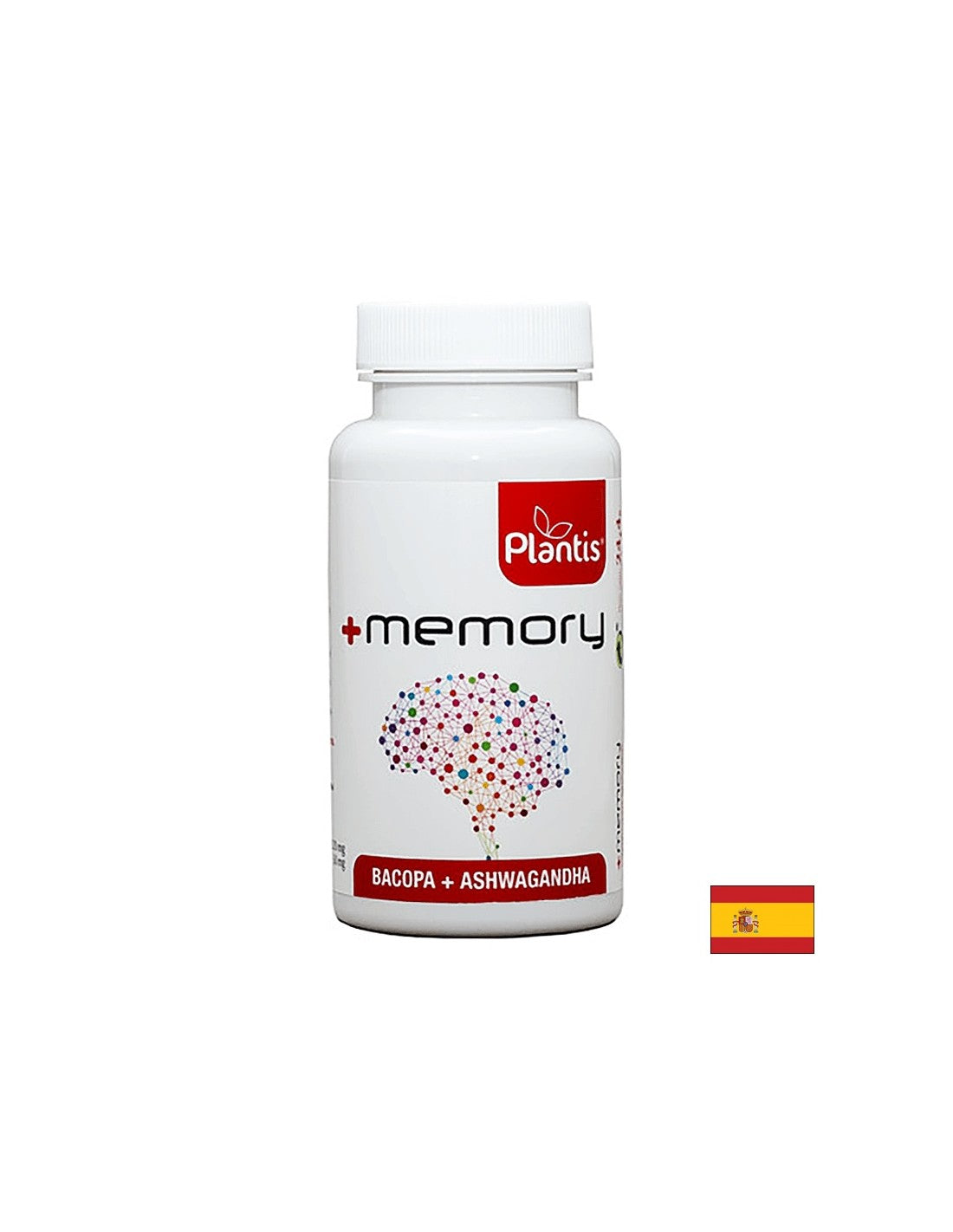 Močan spomin - Bacopa Monieri 302 mg in Ashwagandha 50 mg, + Memory Plantis®, 45 kapsul