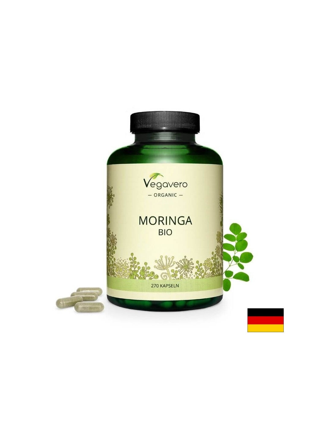 Moringa Bio, 270 kapsul, 100% vegansko <tc>Vegavero</tc>