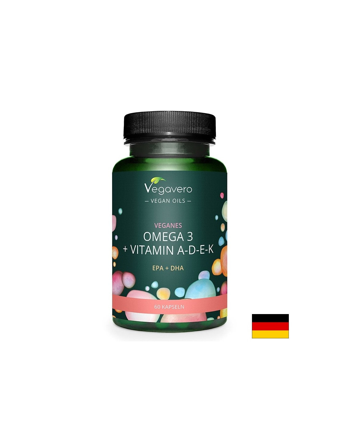 Možgani, vid in delovanje srca - omega -3 + vitamin A, D3, E, K, 60 kapsul