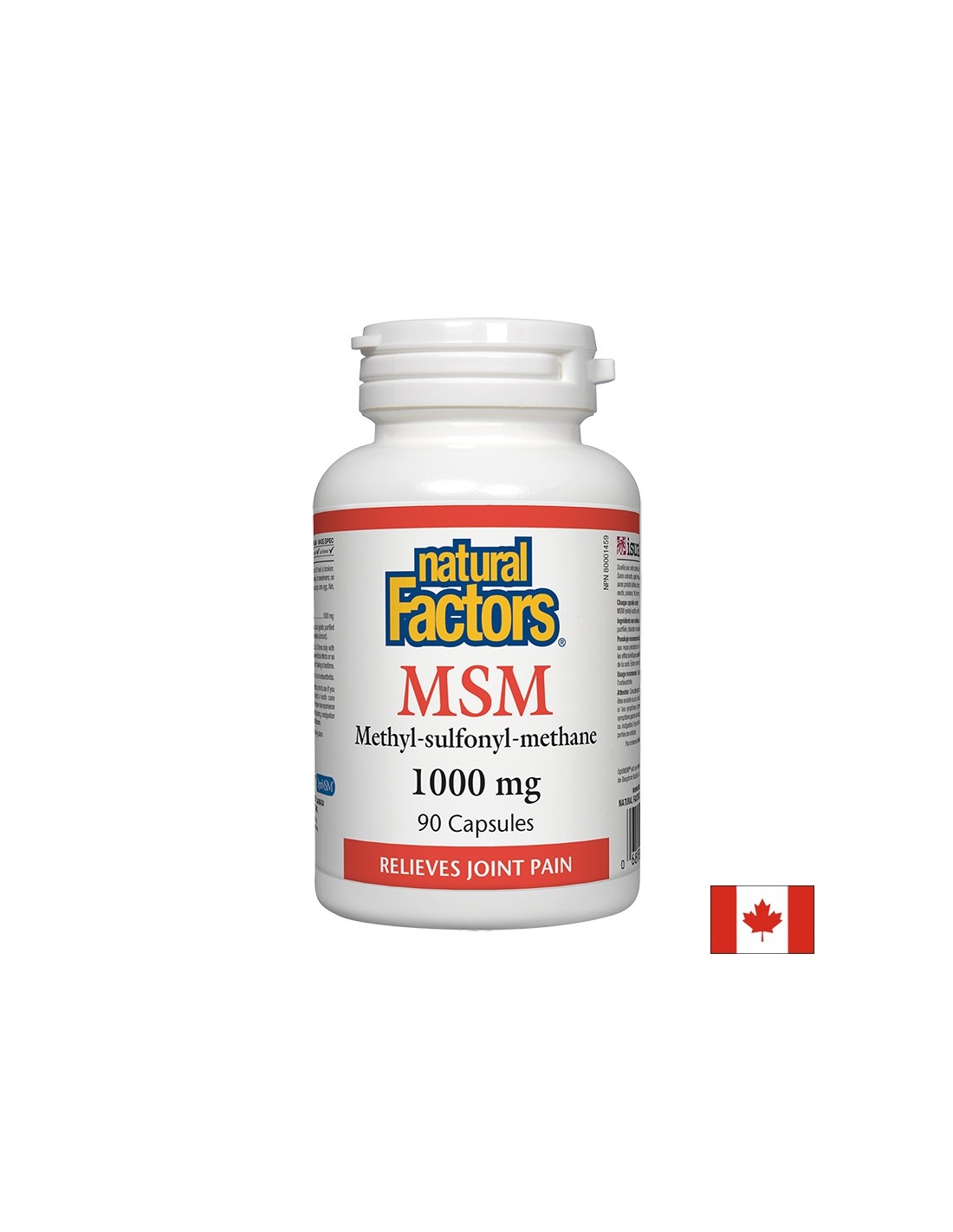 MSM - metil-sulfonil-metan 1000 mg x 90 kapsul <tc>Natural Factors</tc>