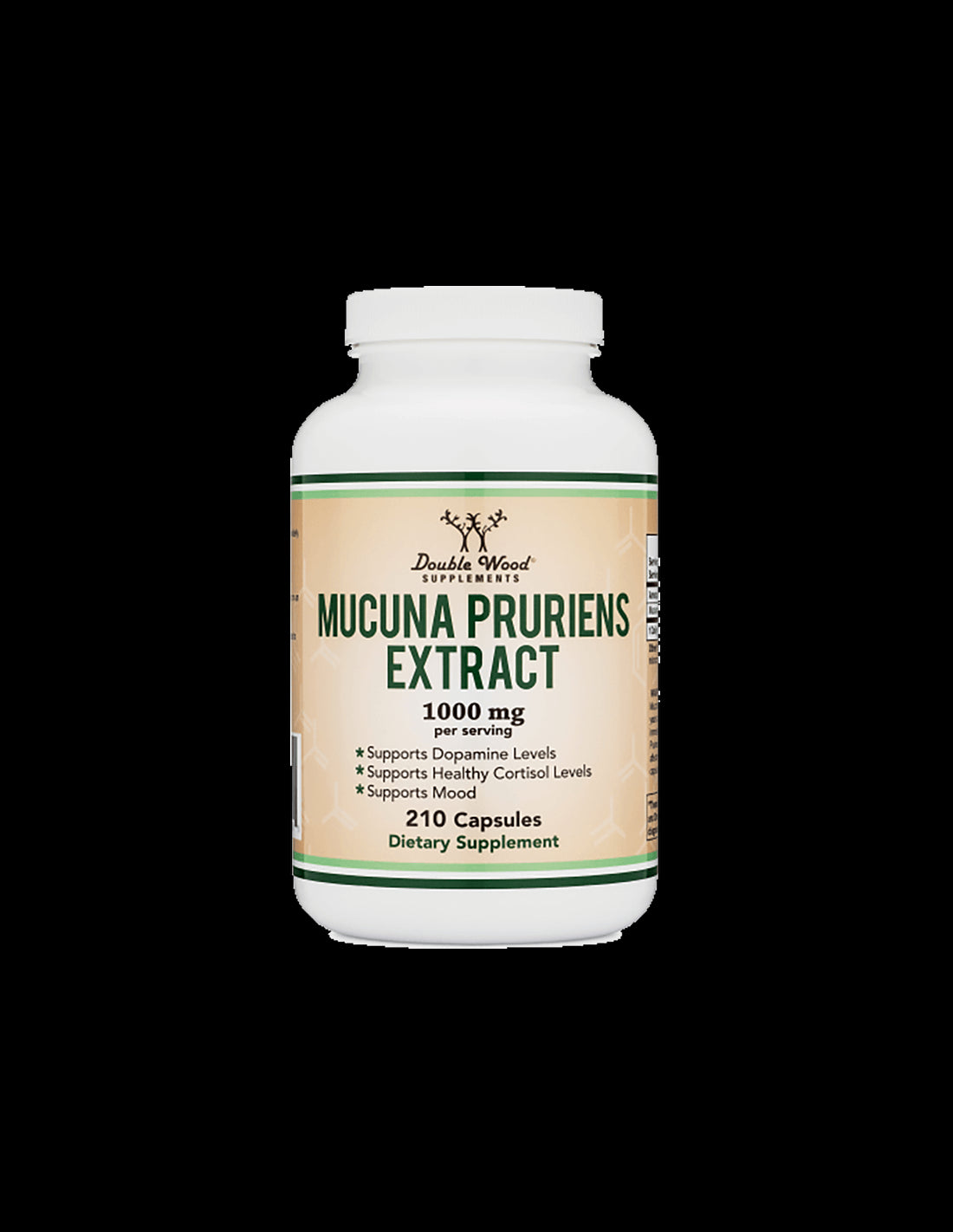 Mucuna pruriens extract, 210 capsules Double Wood - Nutra Best Europe