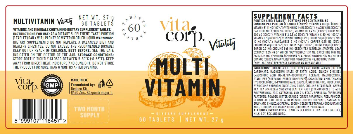 Vitalnost multivitamina - 60 tablet