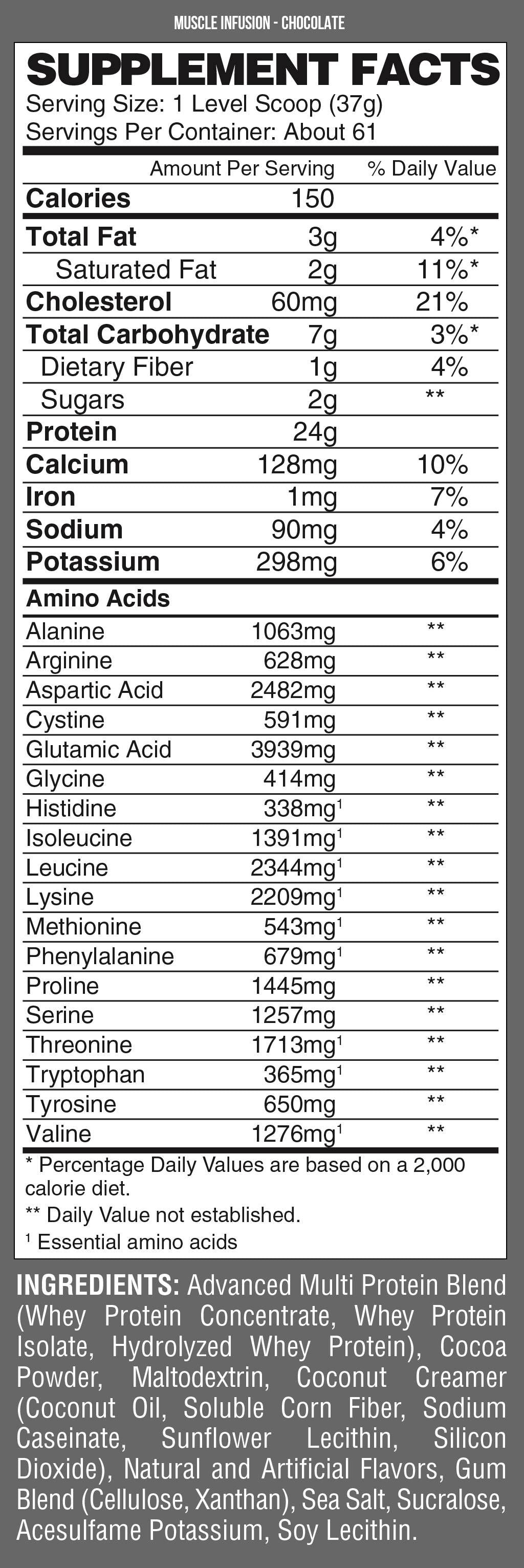 Mišična infuzija črna - 908 gramov