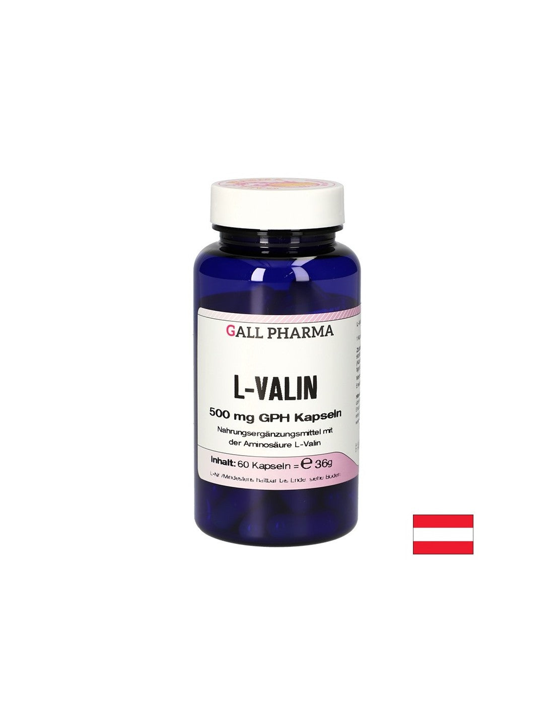 Mišična funkcija - L -valin, 500 mg x 60 kapsul