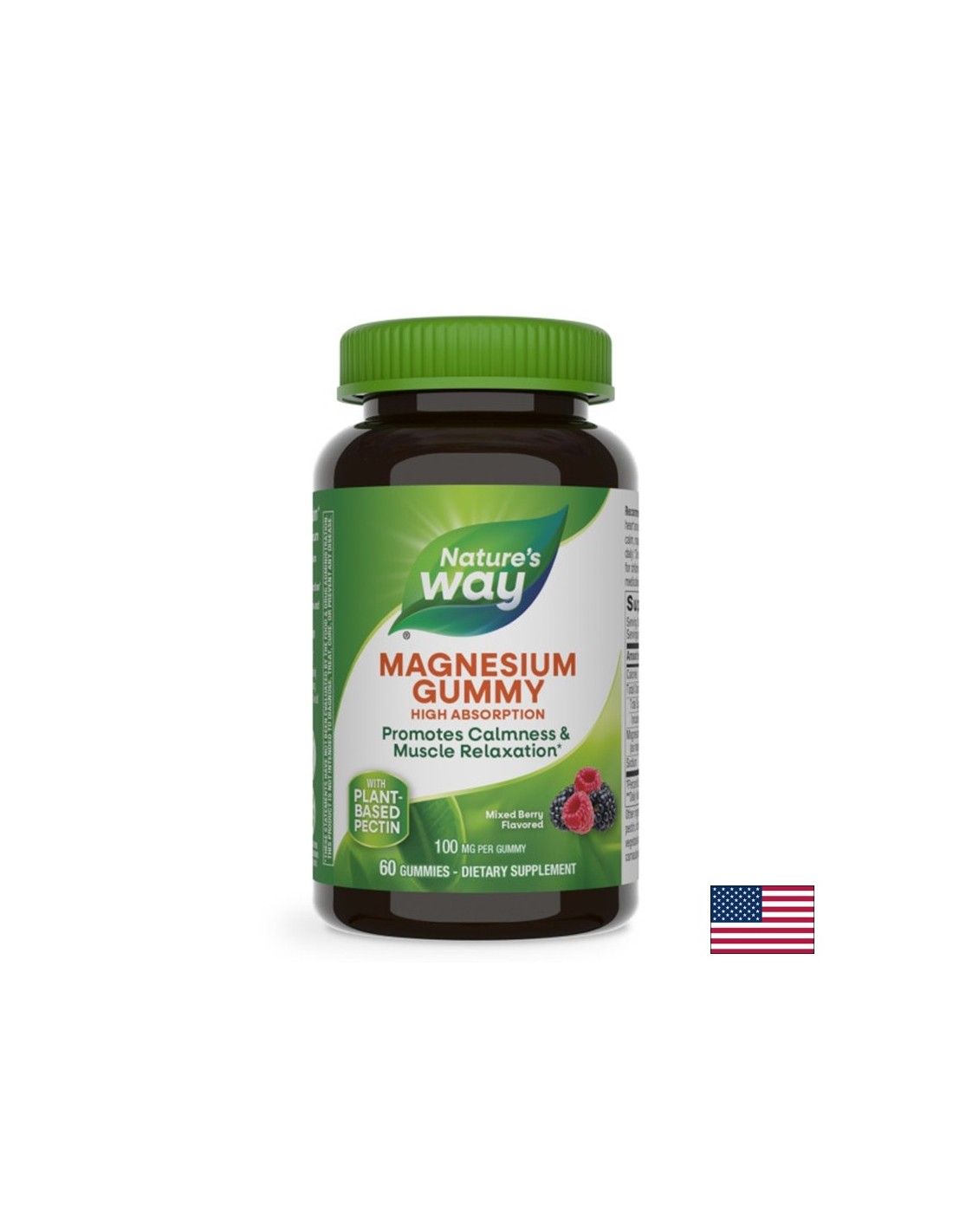 Mišična funkcija, srce in nevrološko zdravje - magnezij (citrat), 100 mg x 60 softgelov, jagodičja