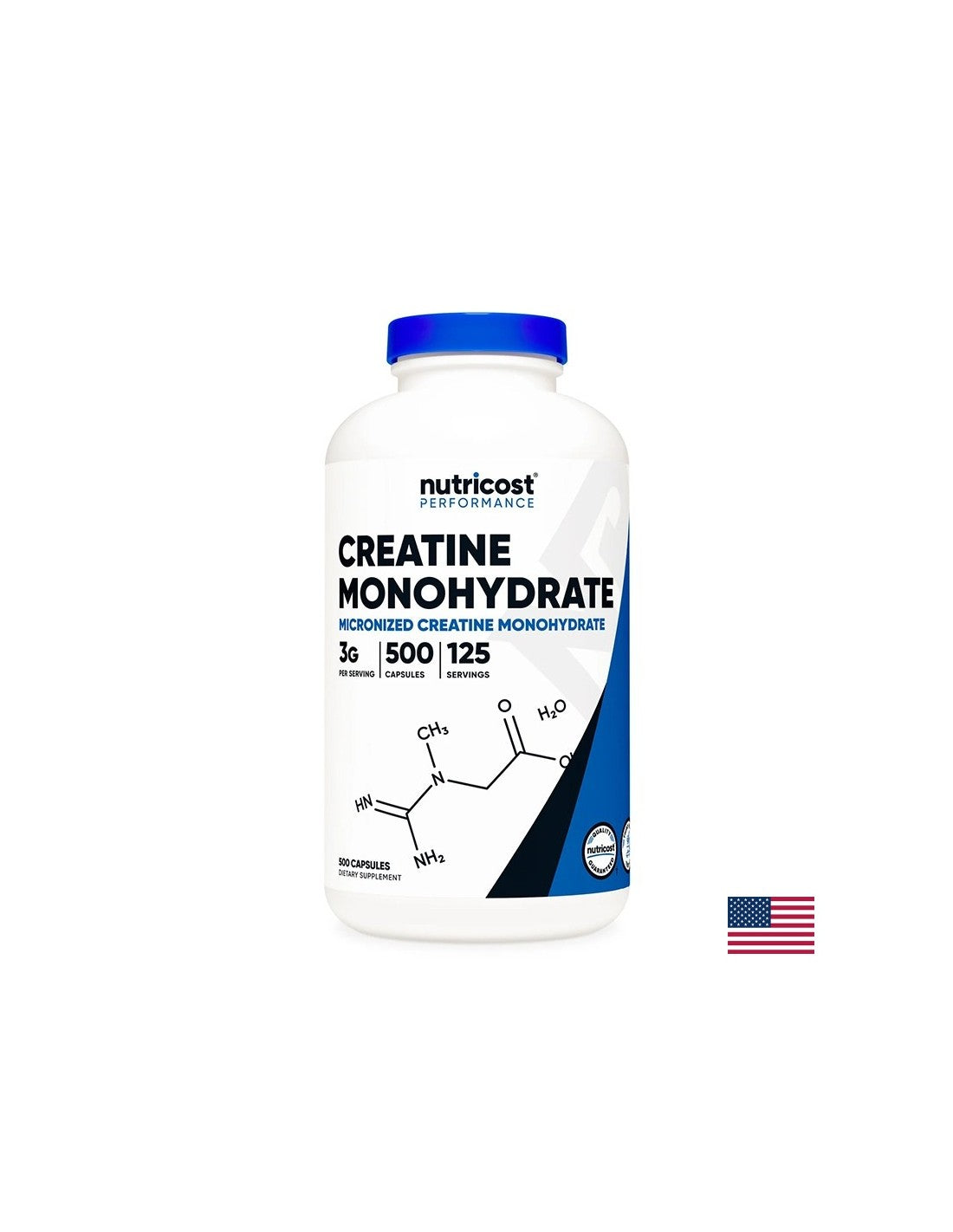 Mišična masa in moč - kreatin monohidrat, 750 mg x 500 kapsul