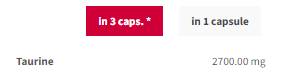 Taurin 900 | Vzdržljivost - 90 kapsul