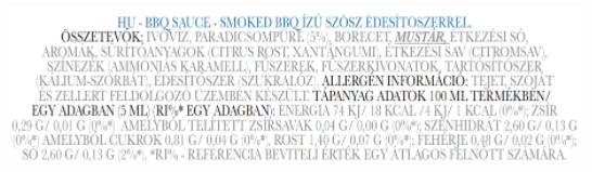 Prekajena bbq omaka | Keto prijazna ničelna kalorija - 350 ml