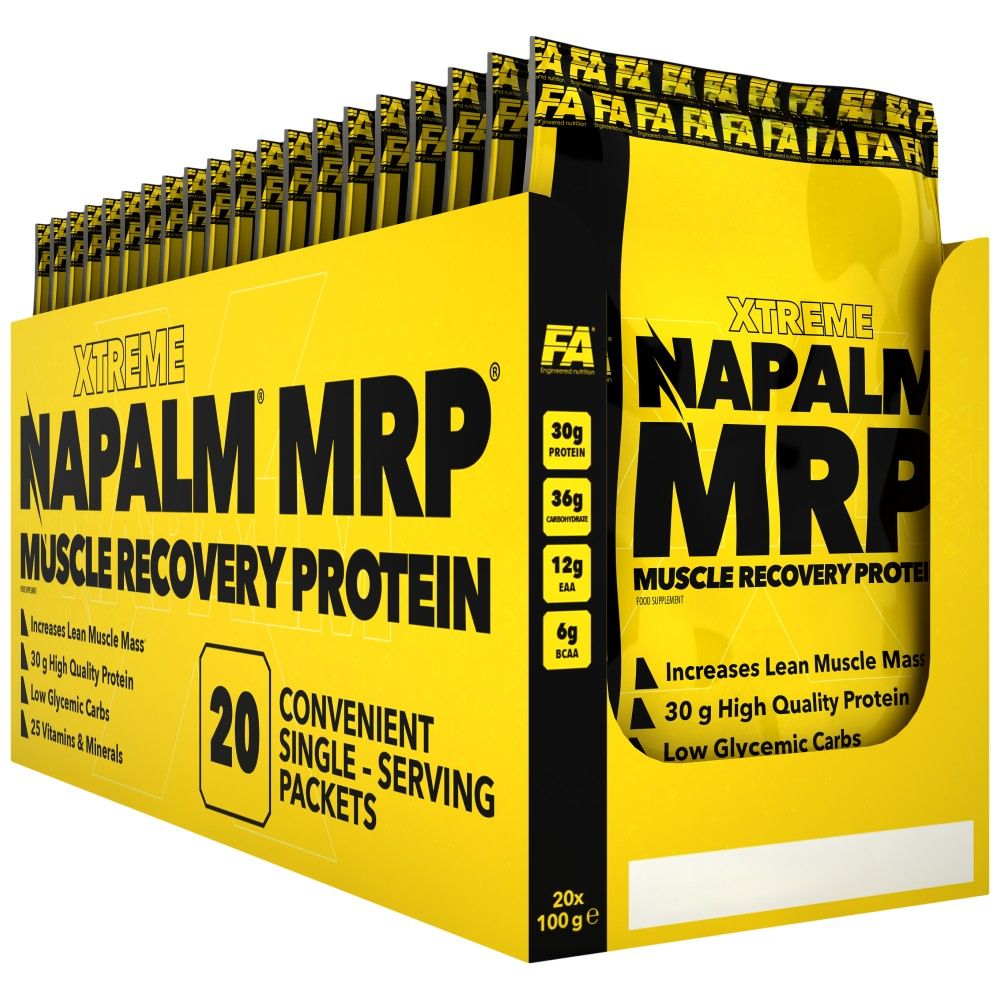 Xtreme Napalm MRP | Protein za obnavljanje mišic - zamenjava obrokov - 20 x 100 gramov