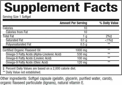 Certificirano organsko laneno olje - 90 gel kapsule