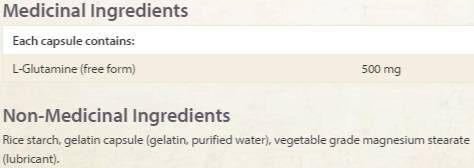 L -glutamin 500 mg - 60 kapsul
