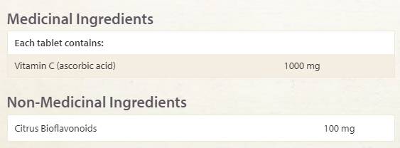 Vitamin C 1000 mg časovno sproščanje - 90 tablet