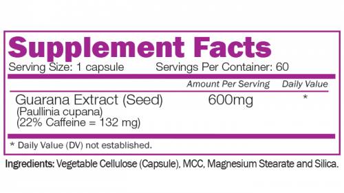 Ekstrakt semen Guarana - 60 kapsul