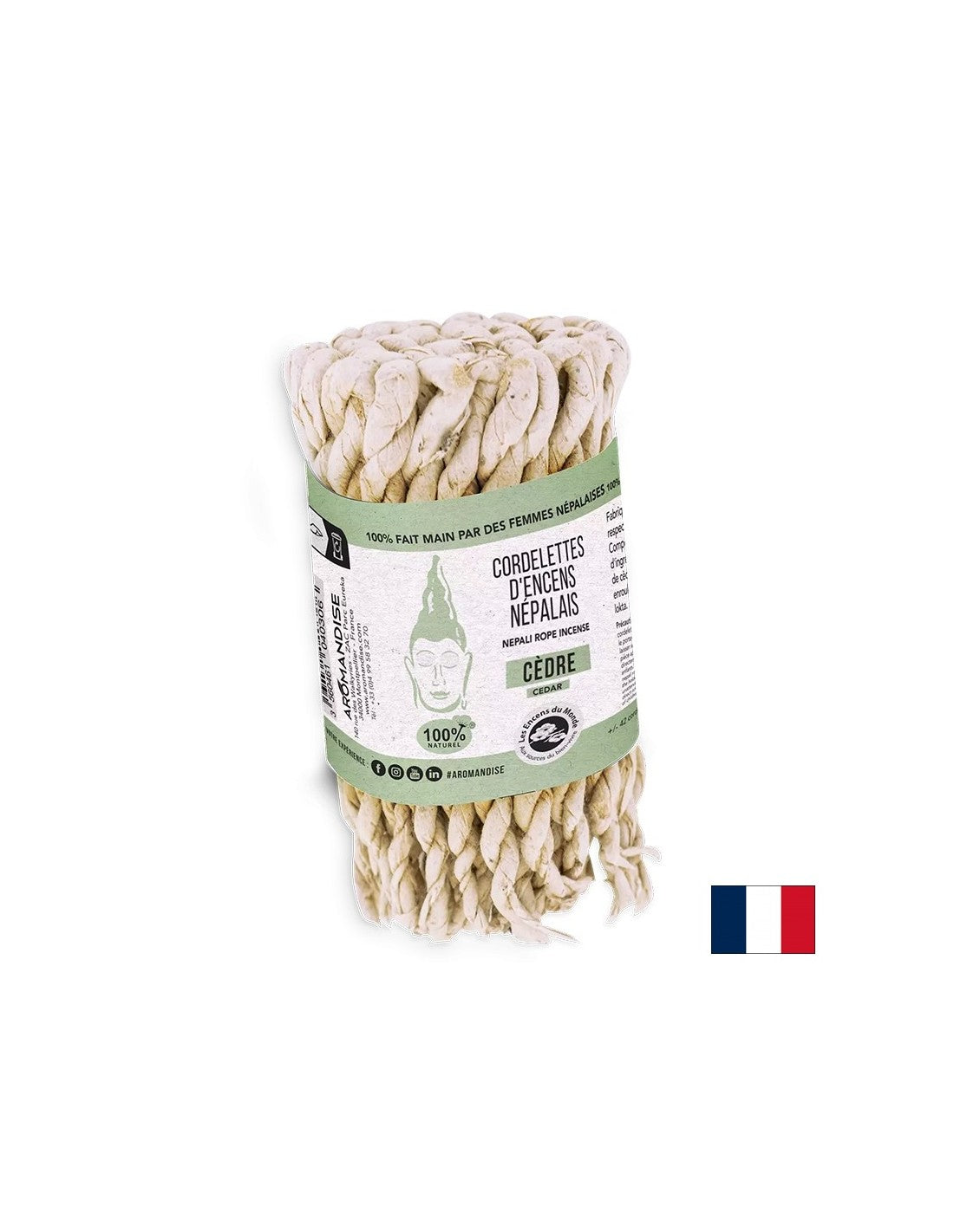 Nepalske goreče vrvi - cedra, 42 kosov