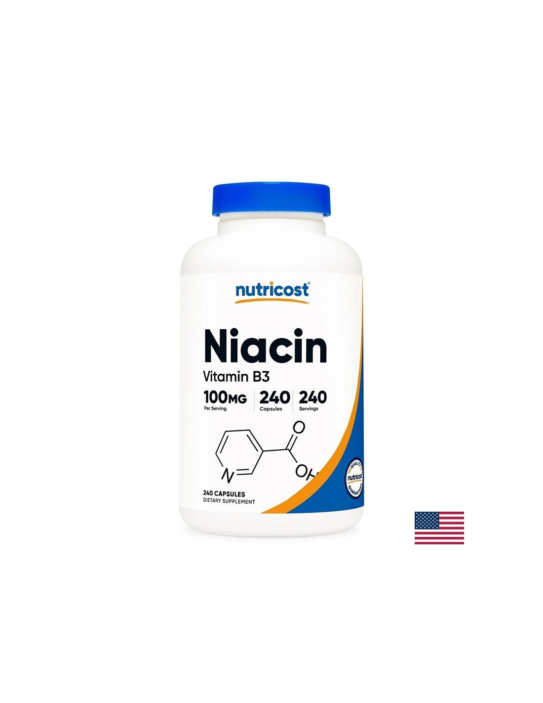 Živčni sistem - vitamin B3 (niacin), 100 mg x 240 kapsul