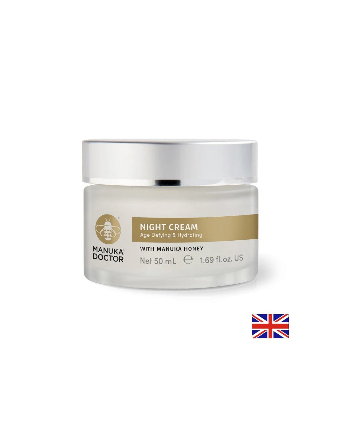 Nočna vlažilna krema za staranje proti staranju z Manuka Honey, 50 ml