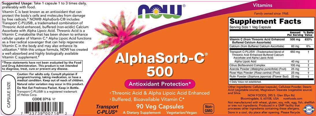 AlphaSorb -C 500 mg - 180 kapsul