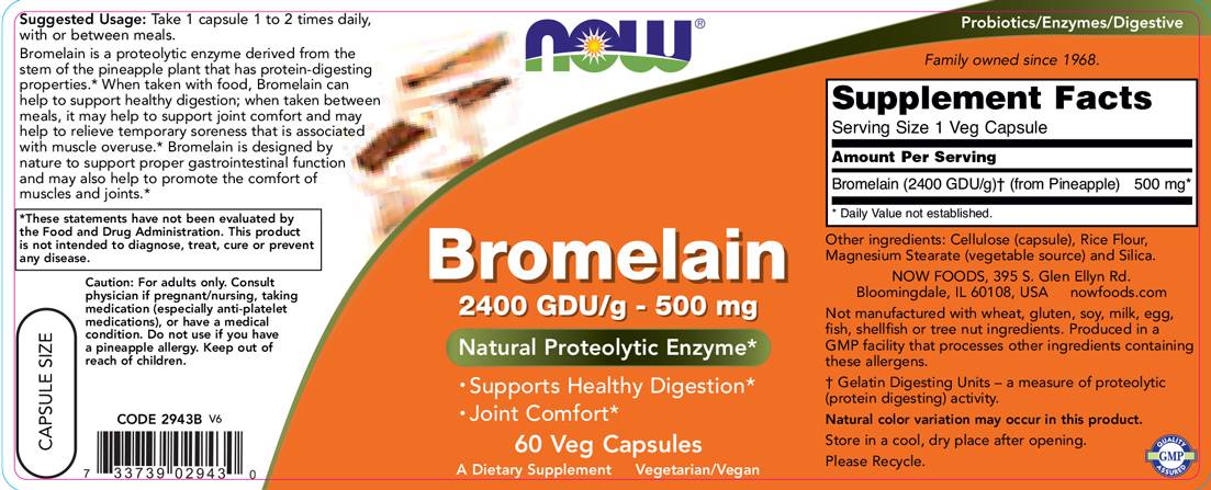 Bromelain 2400 GDU - 60 kapsul