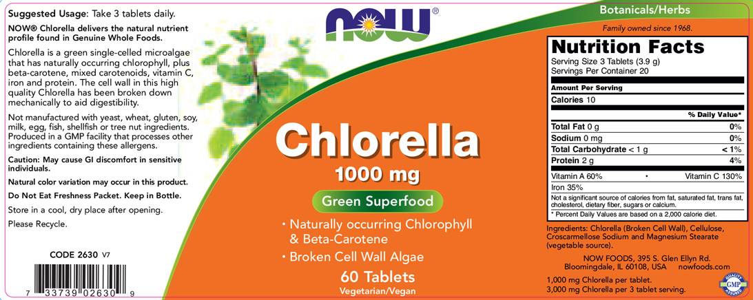 Chlorella 1000 mg - 60 tablet