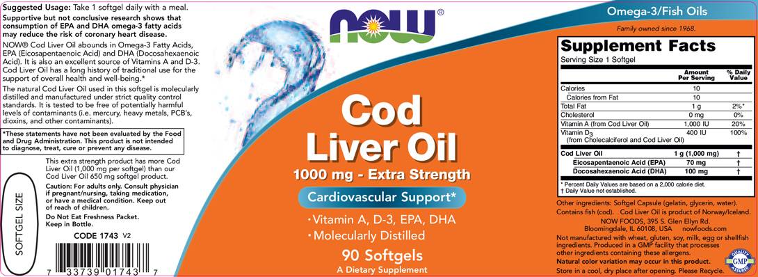 Olje jeter Cod 1000 mg - 90 gel kapsul