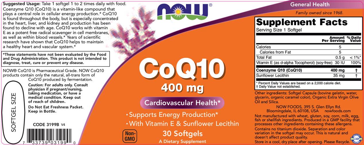 CoQ10 400 mg - 30 gel kapsul