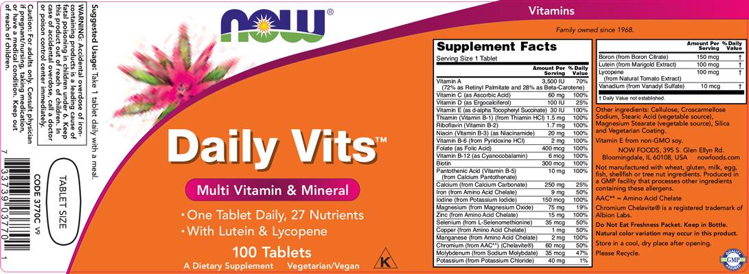 Dnevni VITS MULTI - 100 tablet