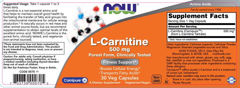 L-karnitin 500 mg | Carnipure® - 30 kapsul